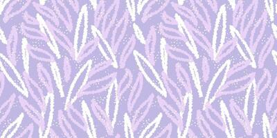 Unique abstract organic shapes seamless pattern. Hand drawn sketch creative forms print. pastel purple violet background. Contemporary minimalist ornament. vector