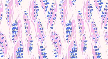 Abstract organic shapes seamless pattern. hand drawn sketch. Pink and blue texture background with unique dynamic forms. Contemporary minimalist ornament for print vector