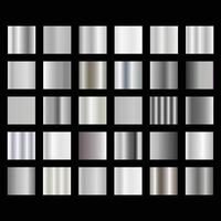 Silver Gradient Palette vector