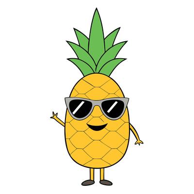 cartoon pineapple character