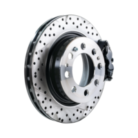 HighPerformance Drilled Brake Rotor with Caliper Assembly for Enhanced Stopping Power and Style png