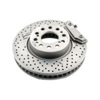 HighPerformance Perforated Brake Rotor and Caliper Assembly for Enhanced Vehicle Stopping Power png