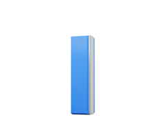 Blue Capital Letter I Gleams With Its Sleek Modern Design Bold Font With Sharp Edges 3D Illustration png
