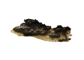 El Salvador Map Golden Metallic Texture Map Gold Reserves And Gold Mining Concept 3D Illustration png