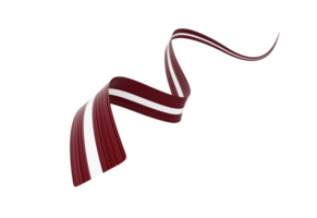 3d Flag Of Latvia 3d Wavy Shiny Latvia Ribbon Flag. 3d Illustration png
