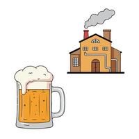 Happy Beer Day Smiling Beer Mug with Party and Festival Cheers vector