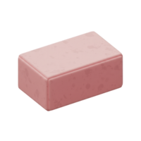 Pink Rectangular Object with Speckled Texture. A 3D Rendered Image of a Unique Pink Block png