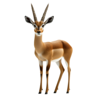 Elegant Antelope Standing Wildlife Illustration Transparent Background png