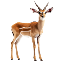 an antelope standing on transparent background png