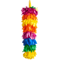 a colorful pinata hanging on a string transparent background png