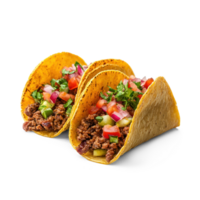 Two Tacos isolate on transparent background png
