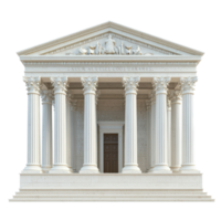 Courthouse isolate on transparent background png