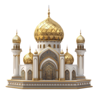 3D Islamic decoration for Eid al adha isolate on transparent background png