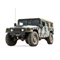 Humvee military vehicle isolate on transparent background png