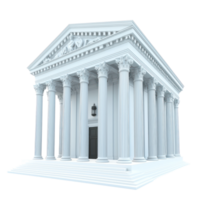 A Courthouse isolate on transparent background png