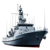 A Frigate military vehicle isolate on transparent background png