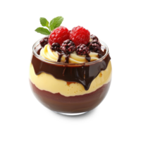 Pudding isolate on transparent background png