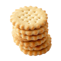 Stack of biscuits on transparent background png