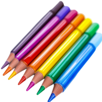 Colorful Art Markers Collection Isolated On Transparent Background png