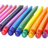 Rainbow Color Markers Set Isolated On Transparent Background png