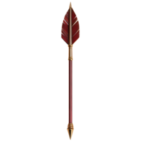 Golden Arrow Shaped Pin With Arrow Design On Transparent Background png
