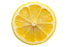 Half lemon slice isolated with transparent background. png