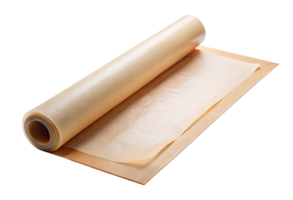 Roll of baking parchment paper isolated with transparent background. png