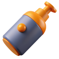 A soap dispenser 3d render isolated on transparent png