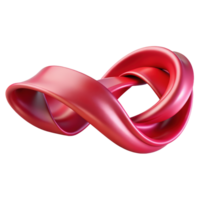 Abstract symbol 3d render isolated on transparent png