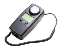 Blacklight meter with a digital display on a transparent background png