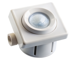 White square motion sensor light on a transparent background png