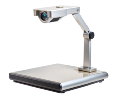 Silver document camera for presentations on a transparent background png