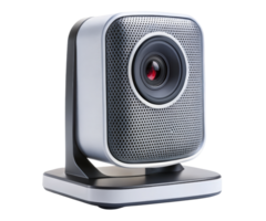 Modern webcam with built-in microphone on a transparent background png
