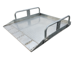 Metal loading ramp on a transparent background png