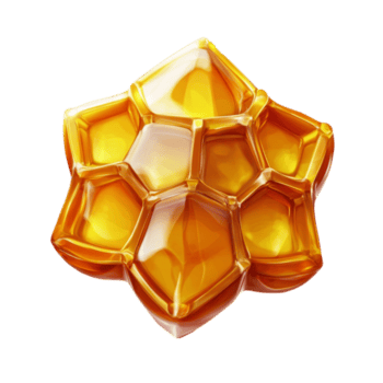 brilhante favo de mel com hexagonal padronizar transparente fundo png