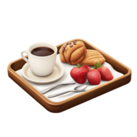 Delicious Breakfast Food with Transparent Background png