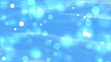 A serene digital artwork featuring a blue background with glowing circles, creating a peaceful and calming atmosphere. video
