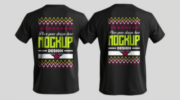 Simple t shirt mockup with a clean and modern tshirt template for apparel design presentation psd