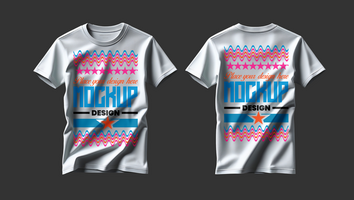High resolution t shirt mockup featuring a simple tshirt template for apparel branding needs psd