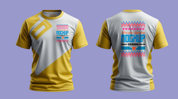 Elegant white tshirt mockup for apparel mockup and tshirt template ideal for advertising use psd