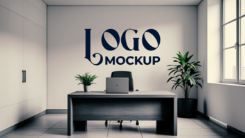 Vintage logo mockup with a unique and elegant logo mockup display for branding identity psd