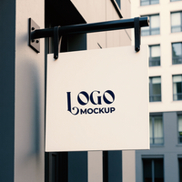 Logo display mockup for graphic design featuring high resolution branding mockup psd