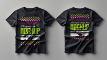 Blank t shirt mockup with a high resolution tshirt design template for fashion branding projects psd
