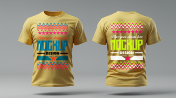 Classic t shirt mockup with a blank tshirt template for tshirt design and branding presentation psd