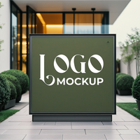 Logo presentation mockup for branding with a stylish and modern logo display psd