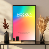 Dual-frame mockup for artistic and creative compositions psd