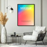 Abstract multi-frame mockup for versatile design compositions psd