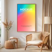 Layered shadow frame mockup for artistic and dramatic effects psd