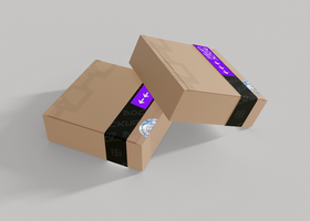 Box Label Package Mockup for Clean Branding Concepts psd