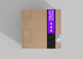 Dynamic Box Label Mockup for Eye Catching Brand Presentation psd